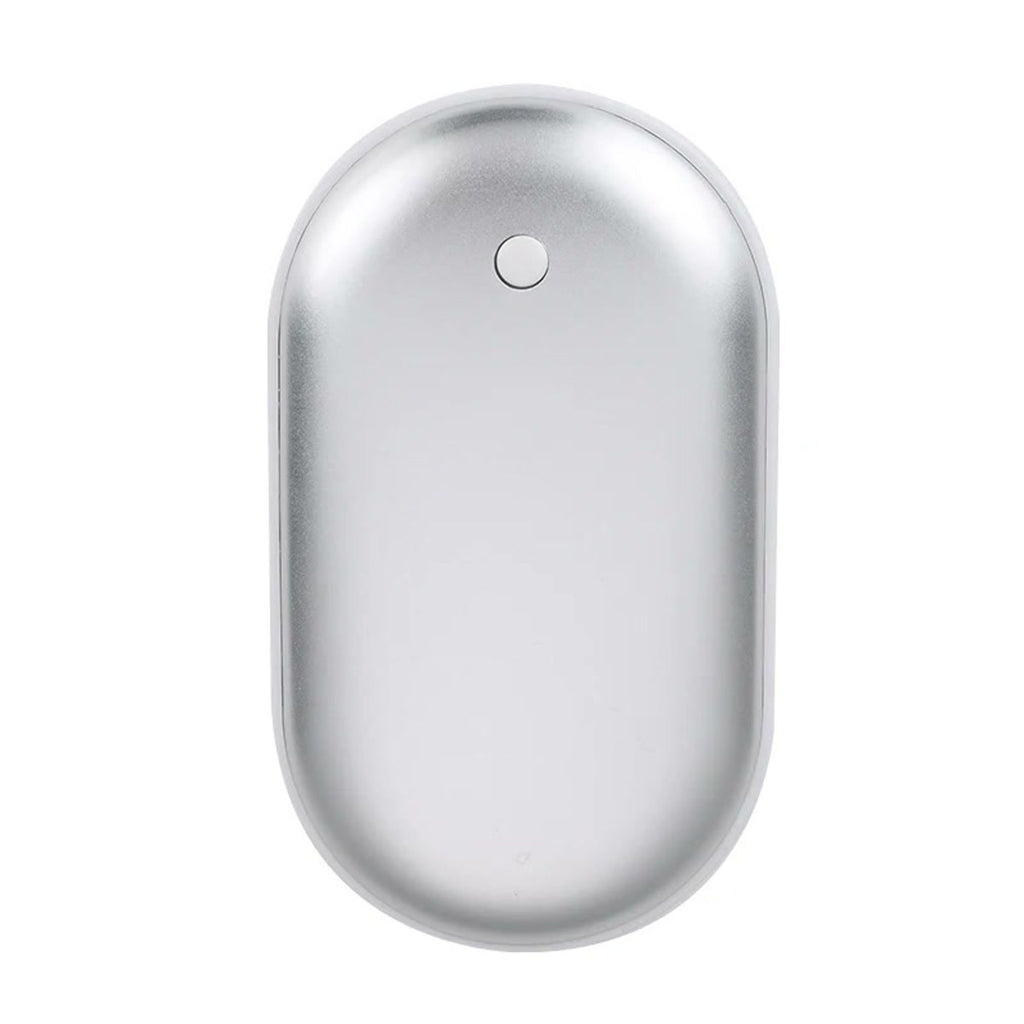 Chauffe-mains rechargeable argent