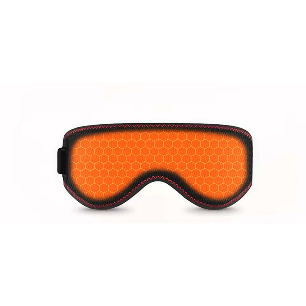 Masque chauffant pour les yeux, zone chauffante illustrée