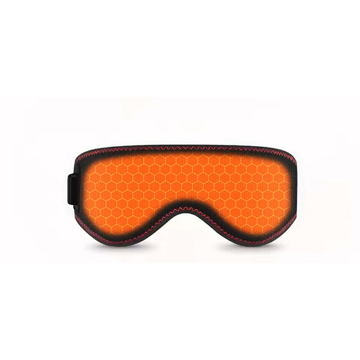 Masque chauffant pour les yeux, zone chauffante illustrée