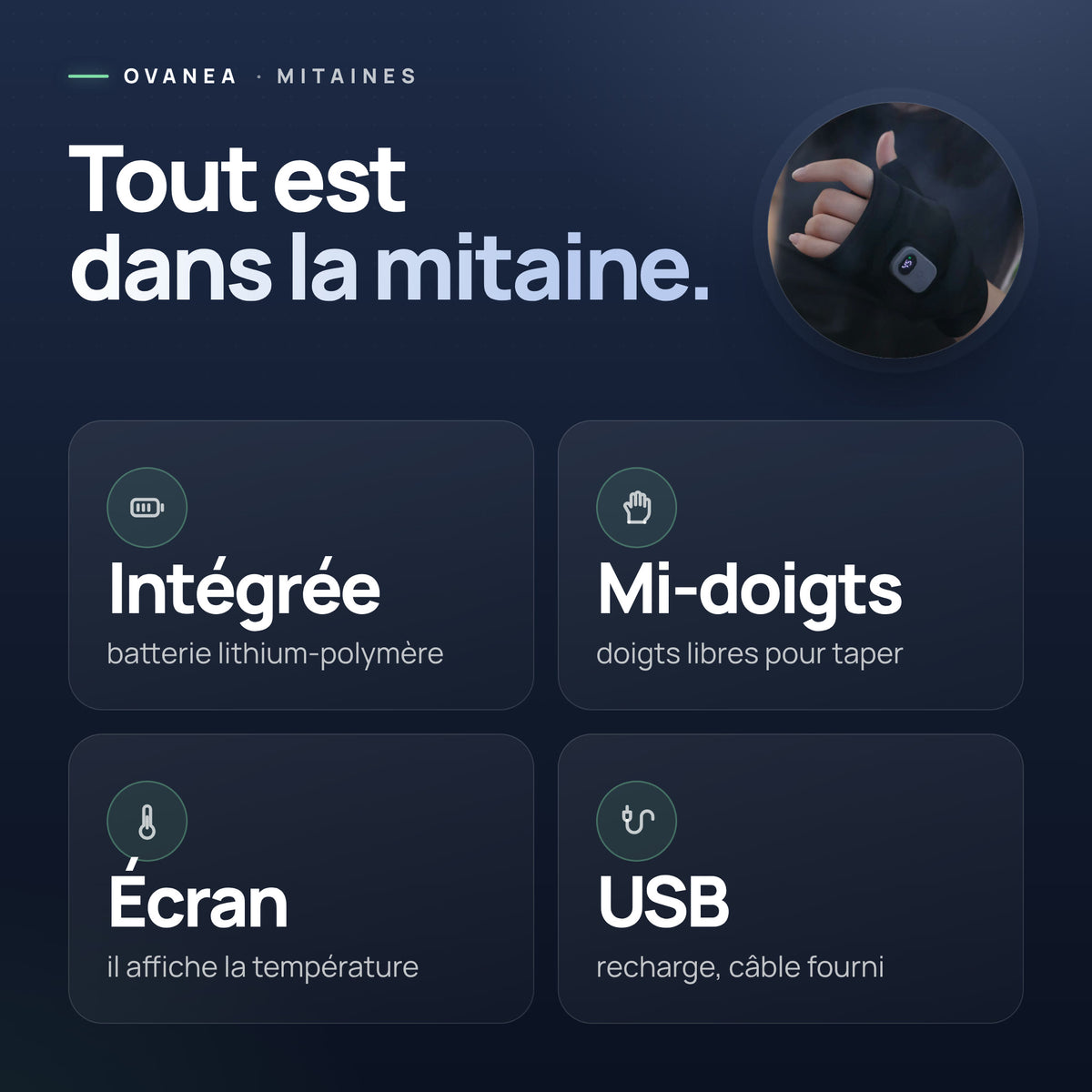 Visuel OVANEA : Tout est dans la mitaine.