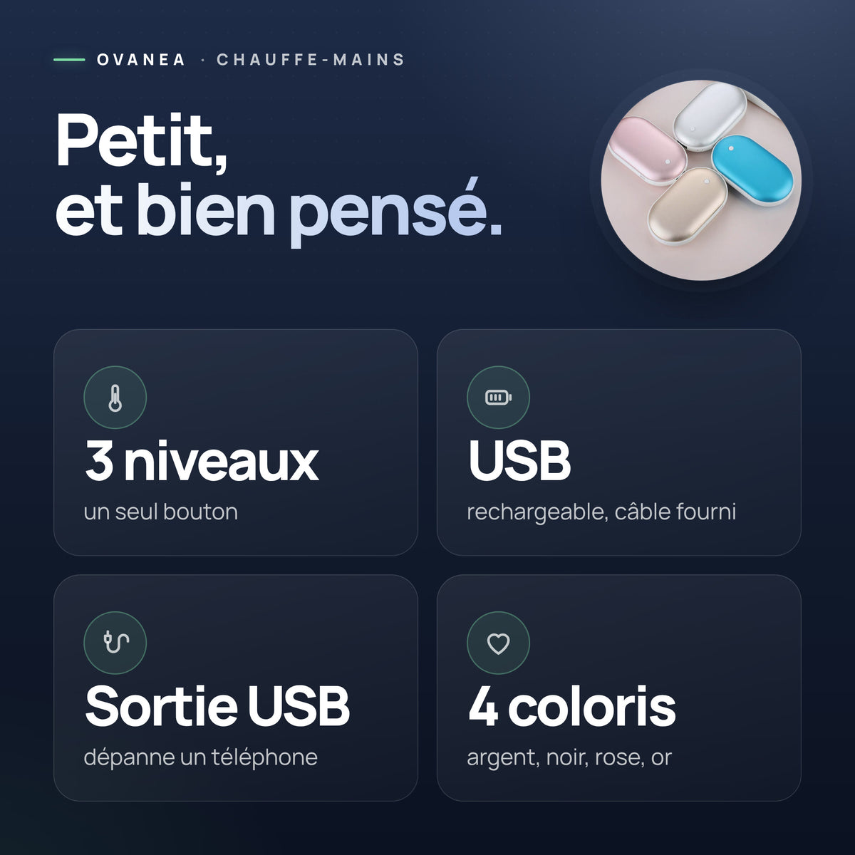 Visuel OVANEA : Petit, et bien pensé.