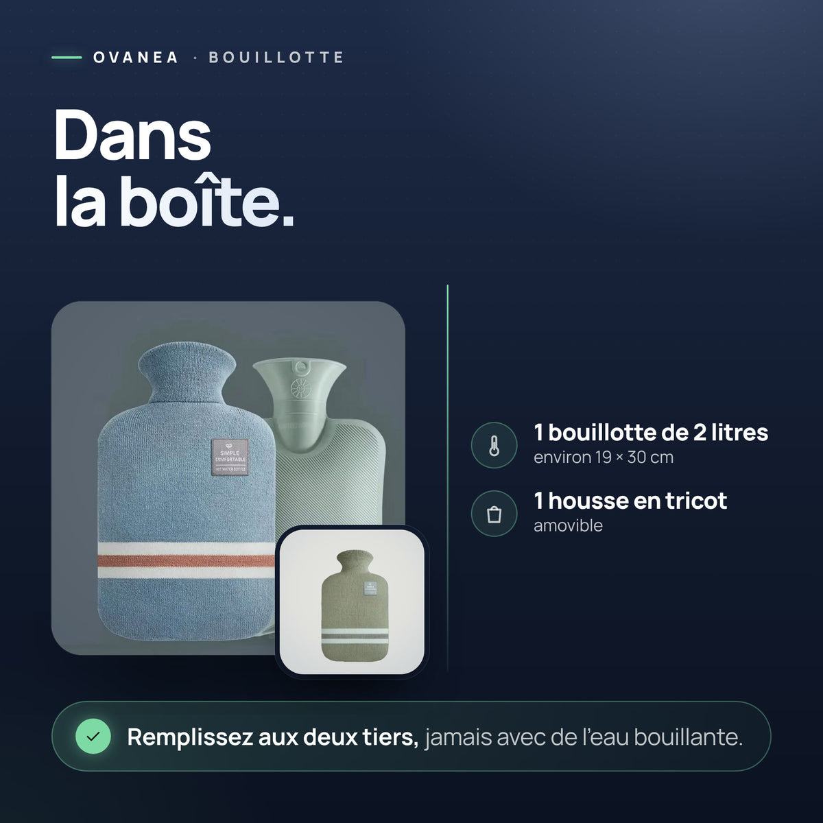 Visuel OVANEA : Dans la boîte.