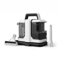 Shampouineuse Multi-surfaces OVANEA 450W 12000Pa sur fond blanc - aspirateur laveur canapé tapis moquette