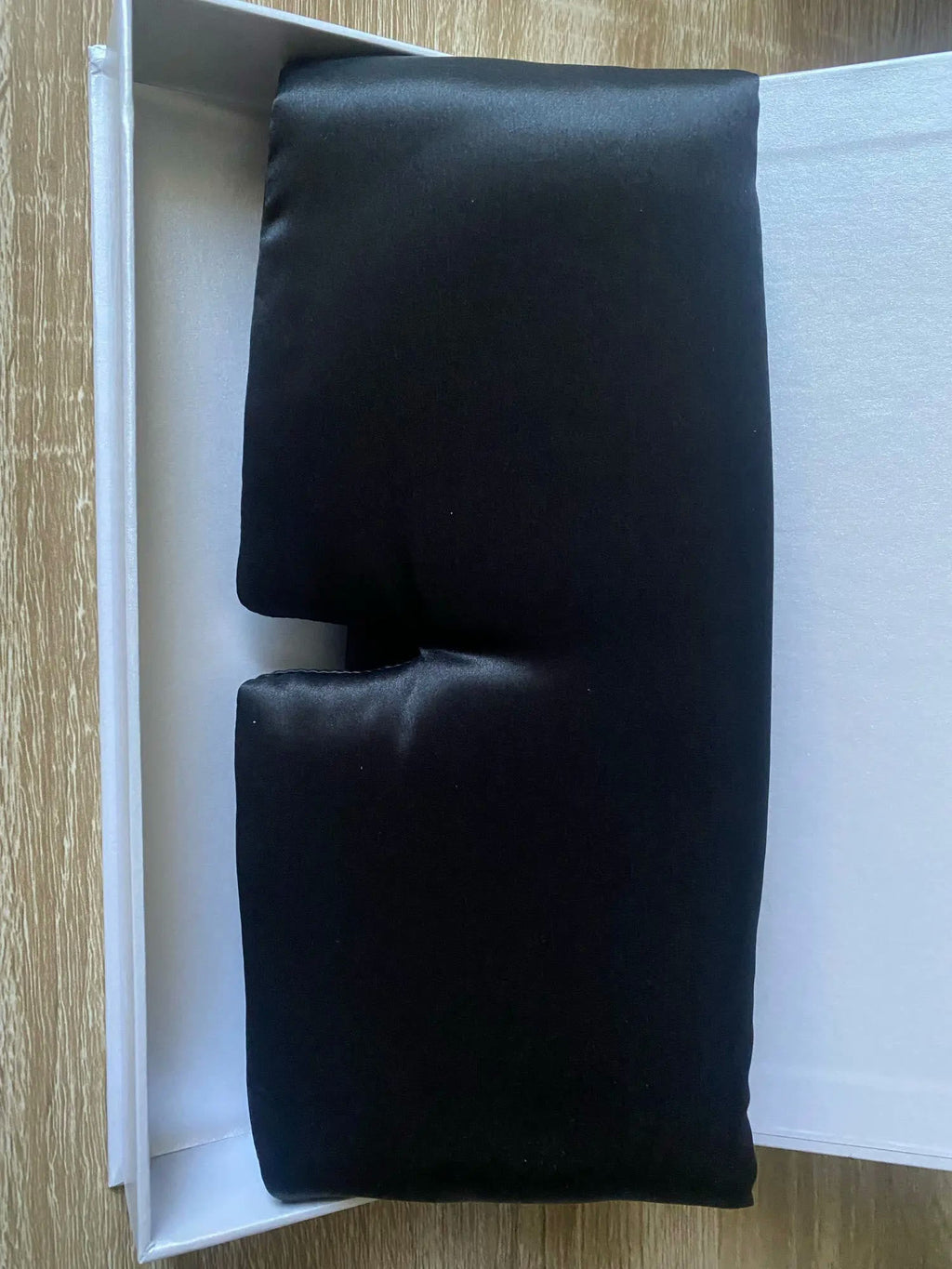 Masque de nuit en soie 22 momme, coques creuses