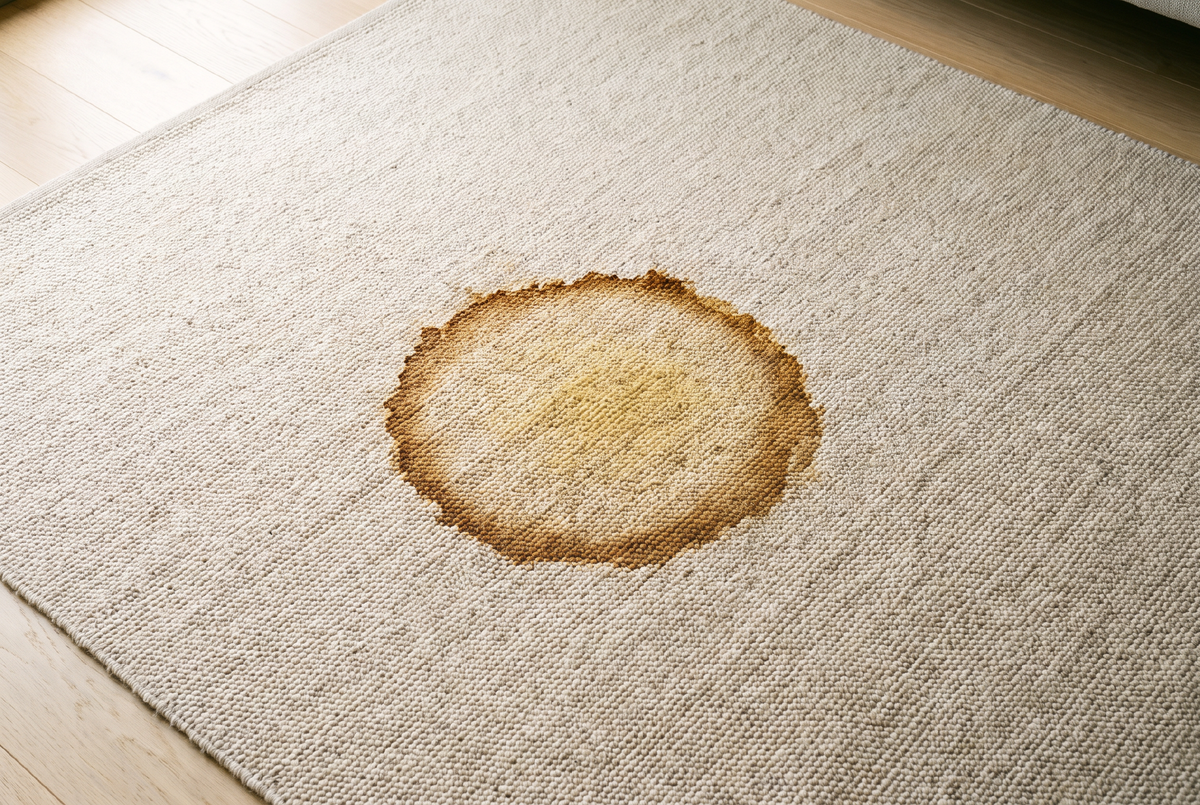 L'auréole installée du tapis