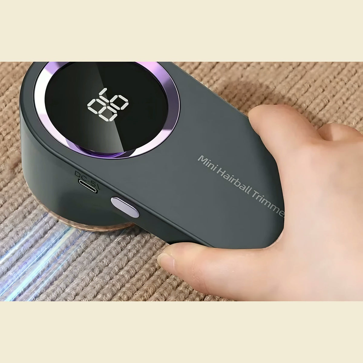Rasoir anti-bouloches rechargeable, pour la maille et la laine